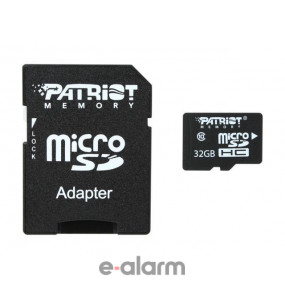 MICRO PATRIOT 32GB Kάρτα μνήμης Patriot σειράς LX κατάλληλη για κάμερες ΙΡ WESTERN-DIGITAL Κάρτες μνήμης